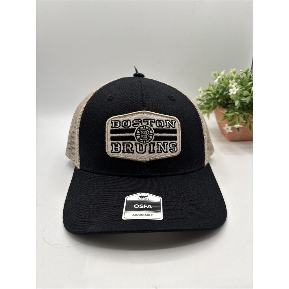 Boston Bruins NHL Hockey Hat Cap Snapback Distressed Men Black Gift Birthday NWT